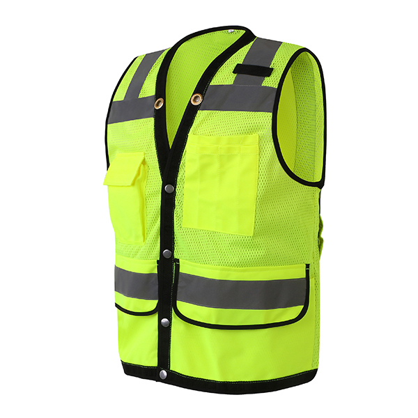 網(wǎng)布透氣反光背心馬甲多功能多口袋