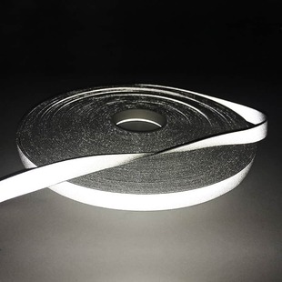 亮銀雙面反光彈力包邊帶