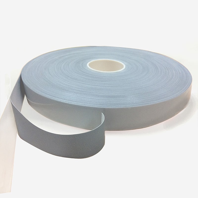 亮銀單面反光彈力包邊帶